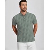 image:imageAlex Vando Mens Polo Shirts Short Sleeve Breeze Printed Dry Fit Golf Shirt  Quick Dry Cooling Fabric Prevents Sunburn StayFlat Hidden Collar Solves Curling Easy Care NonIron Machine WashableArmyblock