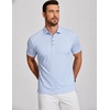 image:imageAlex Vando Mens Polo Shirts Short Sleeve Breeze Printed Dry Fit Golf Shirt  Quick Dry Cooling Fabric Prevents Sunburn StayFlat Hidden Collar Solves Curling Easy Care NonIron Machine WashableLtbluechain