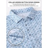 image:imageAlex Vando Mens Polo Shirts Short Sleeve Breeze Printed Dry Fit Golf Shirt  Quick Dry Cooling Fabric Prevents Sunburn StayFlat Hidden Collar Solves Curling Easy Care NonIron Machine WashableLtbluediamond