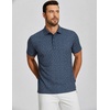 image:imageAlex Vando Mens Polo Shirts Short Sleeve Breeze Printed Dry Fit Golf Shirt  Quick Dry Cooling Fabric Prevents Sunburn StayFlat Hidden Collar Solves Curling Easy Care NonIron Machine WashableNavydash