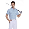 image:imageAlex Vando Mens Polo Shirts Short Sleeve Breeze Printed Dry Fit Golf Shirt  Quick Dry Cooling Fabric Prevents Sunburn StayFlat Hidden Collar Solves Curling Easy Care NonIron Machine WashableLtbluediamond