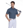 image:imageAlex Vando Mens Polo Shirts Short Sleeve Breeze Printed Dry Fit Golf Shirt  Quick Dry Cooling Fabric Prevents Sunburn StayFlat Hidden Collar Solves Curling Easy Care NonIron Machine WashableNavydash