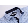 image:imageAlex Vando Mens Printed Dress Shirts Regular Fit Casual Button Down Shirt  Wrinkle resistant Machine washable Contrast on inner collar amp cuff Truetosize cut Business amp Daily Easy outfit pairingBlue 863