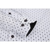 image:imageAlex Vando Mens Printed Dress Shirts Regular Fit Casual Button Down Shirt  Wrinkle resistant Machine washable Contrast on inner collar amp cuff Truetosize cut Business amp Daily Easy outfit pairingWhite709
