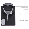image:imageAlex Vando Mens Printed Dress Shirts Regular Fit Casual Button Down Shirt  Wrinkle resistant Machine washable Contrast on inner collar amp cuff Truetosize cut Business amp Daily Easy outfit pairingBlack 1767
