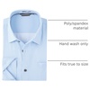 image:imageAlex Vando Mens Printed Dress Shirts Regular Fit Casual Button Down Shirt  Wrinkle resistant Machine washable Contrast on inner collar amp cuff Truetosize cut Business amp Daily Easy outfit pairingBlue 03