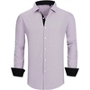 image:imageAlex Vando Mens Printed Dress Shirts Regular Fit Casual Button Down Shirt  Wrinkle resistant Machine washable Contrast on inner collar amp cuff Truetosize cut Business amp Daily Easy outfit pairingWine Black Square