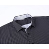image:imageAlex Vando Mens Printed Dress Shirts Regular Fit Casual Button Down Shirt  Wrinkle resistant Machine washable Contrast on inner collar amp cuff Truetosize cut Business amp Daily Easy outfit pairingBlack Twins 36