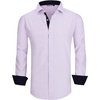image:imageAlex Vando Mens Printed Dress Shirts Regular Fit Casual Button Down Shirt  Wrinkle resistant Machine washable Contrast on inner collar amp cuff Truetosize cut Business amp Daily Easy outfit pairingWine Hexagon 09