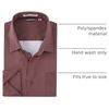 image:imageAlex Vando Mens Printed Dress Shirts Regular Fit Casual Button Down Shirt  Wrinkle resistant Machine washable Contrast on inner collar amp cuff Truetosize cut Business amp Daily Easy outfit pairingBurgundy 262