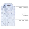 image:imageAlex Vando Mens Printed Dress Shirts Regular Fit Casual Button Down Shirt  Wrinkle resistant Machine washable Contrast on inner collar amp cuff Truetosize cut Business amp Daily Easy outfit pairingWhite Cross 552