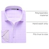 image:imageAlex Vando Mens Printed Dress Shirts Regular Fit Casual Button Down Shirt  Wrinkle resistant Machine washable Contrast on inner collar amp cuff Truetosize cut Business amp Daily Easy outfit pairingPurple 7281