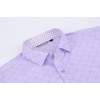 image:imageAlex Vando Mens Printed Dress Shirts Regular Fit Casual Button Down Shirt  Wrinkle resistant Machine washable Contrast on inner collar amp cuff Truetosize cut Business amp Daily Easy outfit pairingPurple 7686