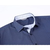 image:imageAlex Vando Mens Printed Dress Shirts Regular Fit Casual Button Down Shirt  Wrinkle resistant Machine washable Contrast on inner collar amp cuff Truetosize cut Business amp Daily Easy outfit pairingNavy Dots 68