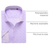 image:imageAlex Vando Mens Printed Dress Shirts Regular Fit Casual Button Down Shirt  Wrinkle resistant Machine washable Contrast on inner collar amp cuff Truetosize cut Business amp Daily Easy outfit pairingPurple 7686