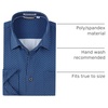 image:imageAlex Vando Mens Printed Dress Shirts Regular Fit Casual Button Down Shirt  Wrinkle resistant Machine washable Contrast on inner collar amp cuff Truetosize cut Business amp Daily Easy outfit pairingNavy 143