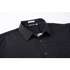 image:imageAlex Vando Mens Printed Dress Shirts Regular Fit Casual Button Down Shirt  Wrinkle resistant Machine washable Contrast on inner collar amp cuff Truetosize cut Business amp Daily Easy outfit pairingBlack 122