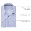 image:imageAlex Vando Mens Printed Dress Shirts Regular Fit Casual Button Down Shirt  Wrinkle resistant Machine washable Contrast on inner collar amp cuff Truetosize cut Business amp Daily Easy outfit pairingWhite Flower