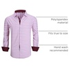 image:imageAlex Vando Mens Printed Dress Shirts Regular Fit Casual Button Down Shirt  Wrinkle resistant Machine washable Contrast on inner collar amp cuff Truetosize cut Business amp Daily Easy outfit pairingWine Diamond 74
