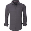 image:imageAlex Vando Mens Printed Dress Shirts Regular Fit Casual Button Down Shirt  Wrinkle resistant Machine washable Contrast on inner collar amp cuff Truetosize cut Business amp Daily Easy outfit pairingBlack Circle 73