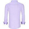 image:imageAlex Vando Mens Printed Dress Shirts Regular Fit Casual Button Down Shirt  Wrinkle resistant Machine washable Contrast on inner collar amp cuff Truetosize cut Business amp Daily Easy outfit pairingPurple 7686