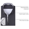 image:imageAlex Vando Mens Printed Dress Shirts Regular Fit Casual Button Down Shirt  Wrinkle resistant Machine washable Contrast on inner collar amp cuff Truetosize cut Business amp Daily Easy outfit pairingBlack Twins 36