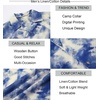 image:imageAlex Vando Mens Printed Dress Shirts Regular Fit Casual Button Down Shirt  Wrinkle resistant Machine washable Contrast on inner collar amp cuff Truetosize cut Business amp Daily Easy outfit pairingLs Blue Tiedye