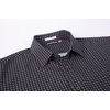 image:imageAlex Vando Mens Printed Dress Shirts Regular Fit Casual Button Down Shirt  Wrinkle resistant Machine washable Contrast on inner collar amp cuff Truetosize cut Business amp Daily Easy outfit pairingBlack Circle 73
