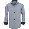 image:imageAlex Vando Mens Printed Dress Shirts Regular Fit Casual Button Down Shirt  Wrinkle resistant Machine washable Contrast on inner collar amp cuff Truetosize cut Business amp Daily Easy outfit pairingBlack Square 82