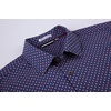 image:imageAlex Vando Mens Printed Dress Shirts Regular Fit Casual Button Down Shirt  Wrinkle resistant Machine washable Contrast on inner collar amp cuff Truetosize cut Business amp Daily Easy outfit pairingNavy 126