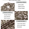 image:imageAlex Vando Mens Printed Dress Shirts Regular Fit Casual Button Down Shirt  Wrinkle resistant Machine washable Contrast on inner collar amp cuff Truetosize cut Business amp Daily Easy outfit pairingLs Brown Geometric