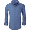 image:imageAlex Vando Mens Printed Dress Shirts Regular Fit Casual Button Down Shirt  Wrinkle resistant Machine washable Contrast on inner collar amp cuff Truetosize cut Business amp Daily Easy outfit pairingNavy Flower