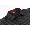 image:imageAlex Vando Mens Printed Dress Shirts Regular Fit Casual Button Down Shirt  Wrinkle resistant Machine washable Contrast on inner collar amp cuff Truetosize cut Business amp Daily Easy outfit pairingBlack 124
