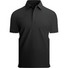 image:imageAlex Vando Mens Golf Polo Shirt Textured Stretch Performance Polo  Structured Collar Textured Knit Finish 8Way Stretch Regular Fit True to Size 87 Nylon 13 Spandex Machine WashableBlack