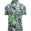 image:imageAlex Vando Mens Hawaiian Golf Shirt Moisture Wicking Digital Print Polo  Tropical vivid patterns Sweatabsorbing Flexible stretch weave Side air slits Unrestricted daily activityAbstract Tropical Leaves