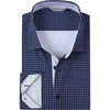 image:imageAlex Vando Mens Printed Dress Shirts Regular Fit Casual Button Down Shirt  Wrinkle resistant Machine washable Contrast on inner collar amp cuff Truetosize cut Business amp Daily Easy outfit pairingNavy Dots 68