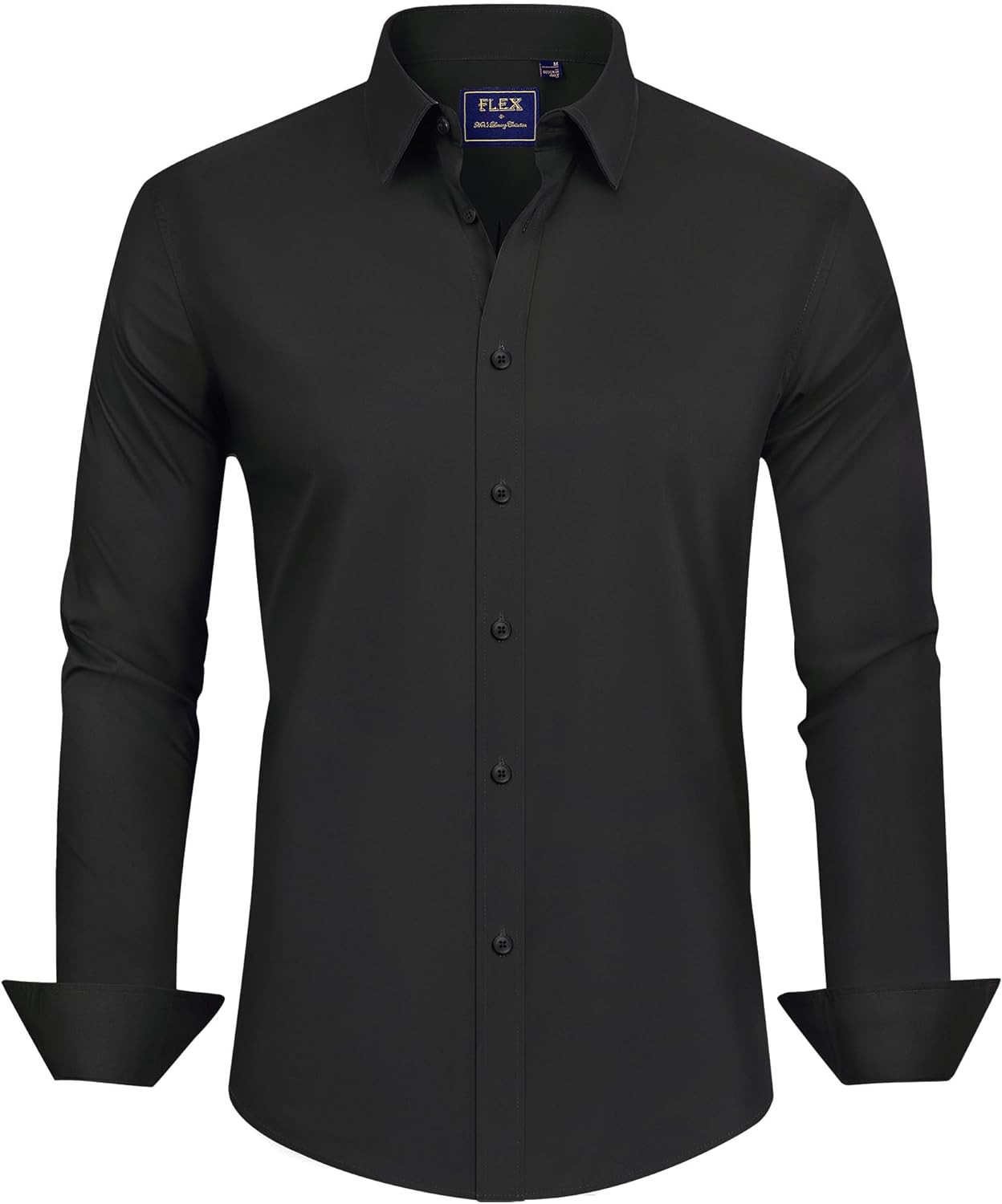Men's Big & Tall Four-Way Stretch Long Sleeve Shirt - Business Casual Thermal Shirt M-2XL