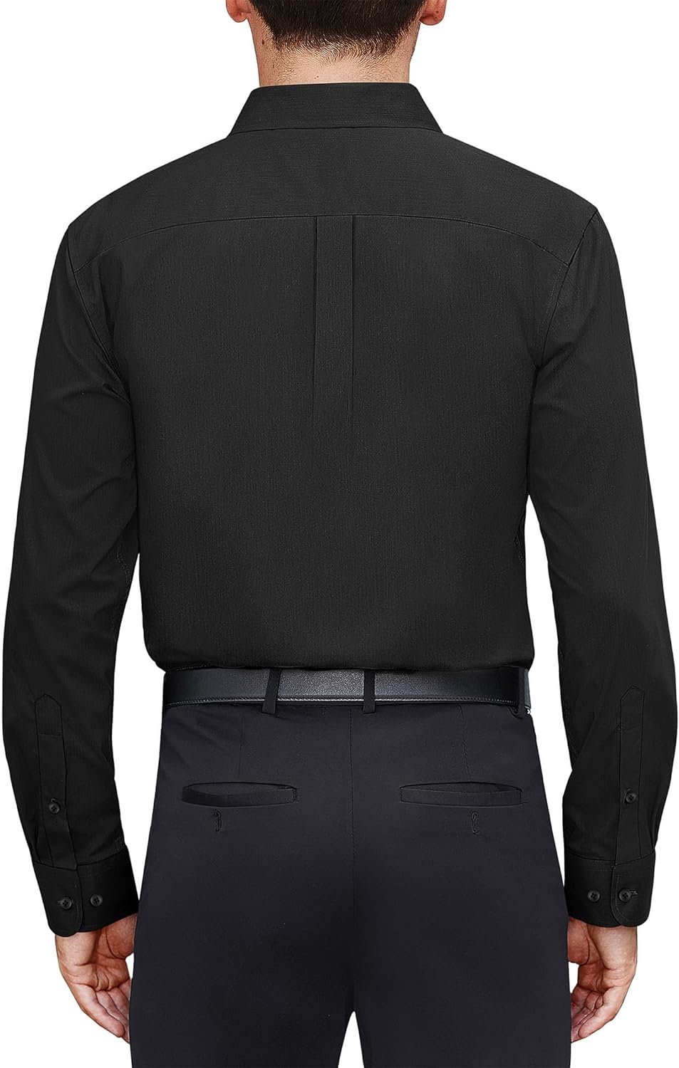 Men's Black Gold Leaf Button Down Shirt – Luxury Long Sleeve Party Top