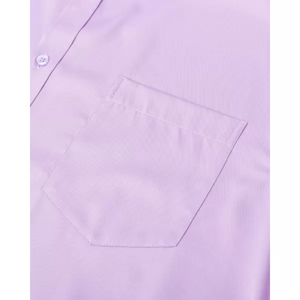 J.VER Mens Banded Collar Dress Shirts Long Sleeve Button Down Mandarin Collar Shirt Solid Stretch Shirt with Pocket