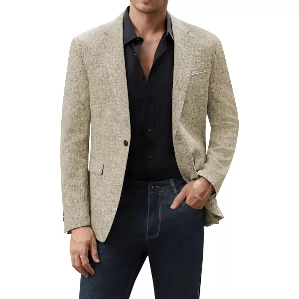J.VER Mens Casual Blazer Sport Coat One Button Business Stylish Suit Jacket