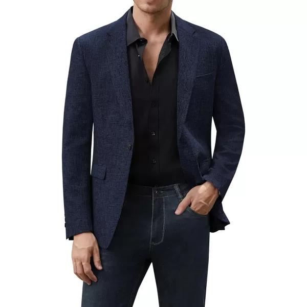 J.VER Mens Casual Blazer Sport Coat One Button Business Stylish Suit Jacket