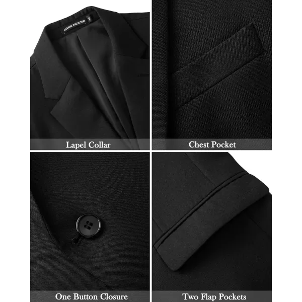 J.VER Mens Casual Blazer Sport Coat One Button Business Stylish Suit Jacket