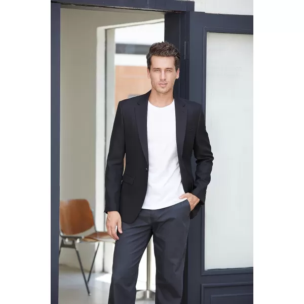 J.VER Mens Casual Blazer Sport Coat One Button Business Stylish Suit Jacket