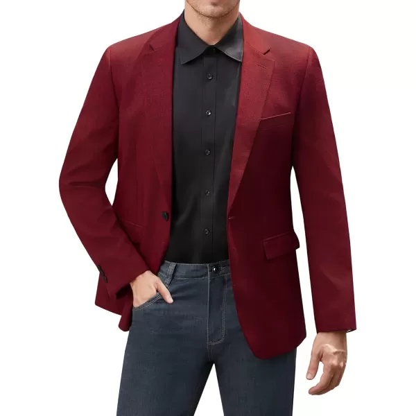 J.VER Mens Casual Blazer Sport Coat One Button Business Stylish Suit Jacket