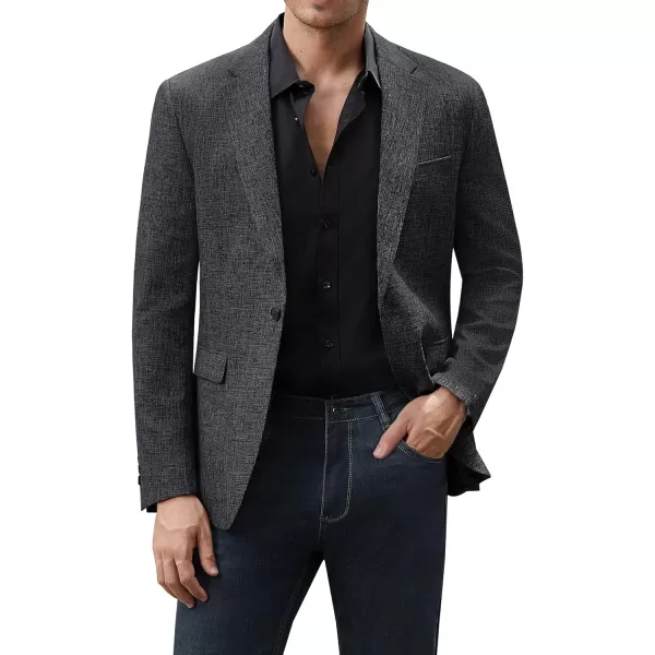 J.VER Mens Casual Blazer Sport Coat One Button Business Stylish Suit Jacket
