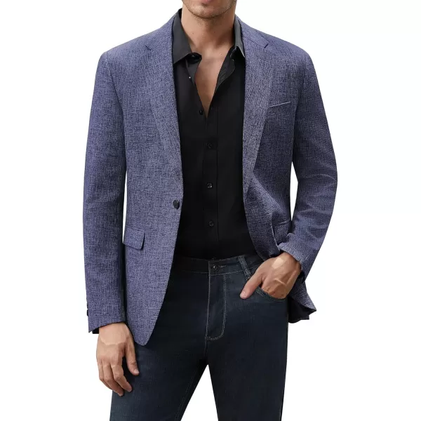 J.VER Mens Casual Blazer Sport Coat One Button Business Stylish Suit Jacket