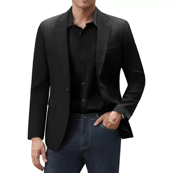 J.VER Mens Casual Blazer Sport Coat One Button Business Stylish Suit Jacket