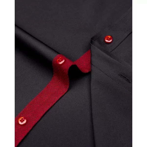J.VER Men's Casual Long Sleeve Stretch Dress Shirt Wrinkle-Free Regular Fit Button Down Shirts