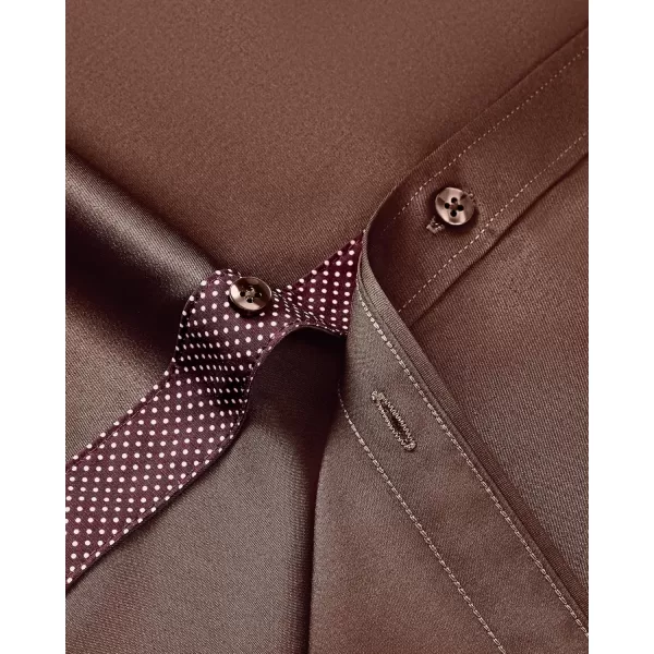 J.VER Men's Casual Long Sleeve Stretch Dress Shirt Wrinkle-Free Regular Fit Button Down Shirts