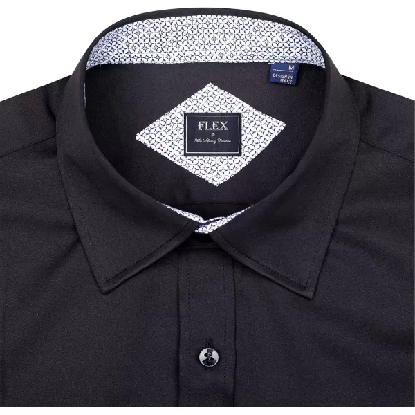 J.VER Men's Casual Long Sleeve Stretch Dress Shirt Wrinkle-Free Regular Fit Button Down Shirts